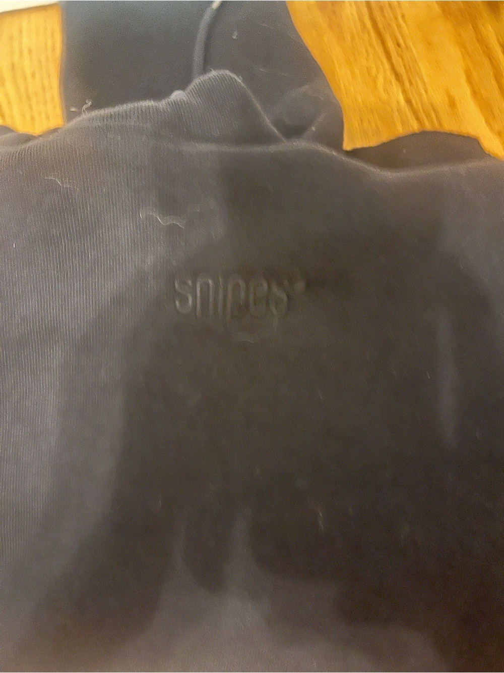 SNIPES Black cropped Hooded Sweatshirt